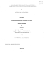 Demographic, medical and visual aspects of diabetic retinopathy and diabetic macular edema