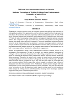Students’ perceptions of writing : evidence from undergraduate economics in South Africa