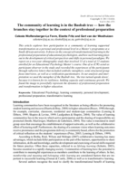 The community of learning is in the Baobab tree — how the branches stay together in the context of professional preparation.