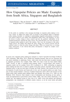 How unpopular policies are made : examples from South Africa, Singapore and Bangladesh