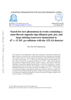 Search for new phenomena in events containing a same-flavour opposite-sign dilepton pair, jets, and  large missing transverse momentum in √s = 13 TeV pp collisions with the ATLAS detector