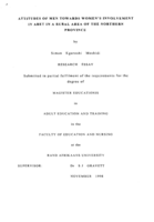 Attitudes of men towards women's involvement in ABET in a rural area of the Northern Province