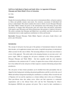 Soft power individuals in Nigeria and South Africa : an appraisal of Olusegun Obasanjo and Thabo Mbeki’s power of attraction