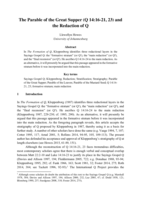 The parable of the great supper (Q 14:16-21, 23) and the redaction of Q
