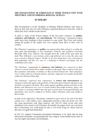 The separateness of Christians in their interaction with the public life of Imperial Romans, AD 50-313