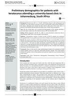 Preliminary demographics for patients with keratoconus attending a university-based clinic in Johannesburg, South Africa