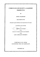 Curriculum and society : a learners' perspective