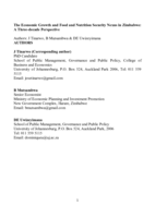 The economic growth and food and nutrition security nexus in Zimbabwe : a three-decade perspective