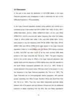 Human leukocyte antigen (HLA)polymorphisms and the susceptibility to disease in South African population groups: a case-control study of HLA-DRB polymorphism and tuberculosis susceptibility in the Cape Coloured population.