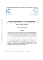 Dark matter interpretations of ATLAS searches for the electroweak production of supersymmetric particles in p s = 8 TeV proton–proton collisions