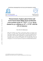 Measurements of gluon–gluon fusion and vector-boson fusion Higgs boson production cross-sections in the H → WW ∗→ eνµν decay channel in pp collisions at √s = 13 TeV with the ATLAS detector