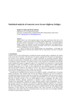 Statistical analysis of concrete cover in new highway bridges