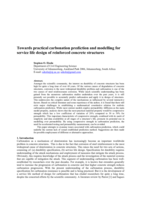 Towards practical carbonation prediction and modelling for service life design of reinforced concrete structures