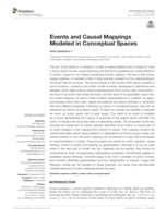 Events and causal mappings modeled in conceptual spaces