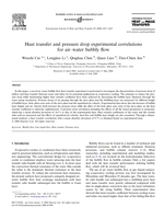 Heat transfer and pressure drop experimental correlations for air-water bubbly flow