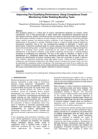Improving part qualifying performance using compliance crack monitoring under rotating bending tests
