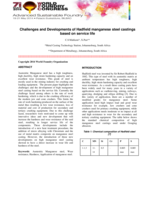 Challenges and developments of Hadfield manganese steel castings based on service life