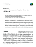 Neuronal differentiation of adipose derived stem cells: progress so far