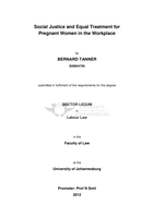 Social justice and equal treatment for pregnant women in the workplace
