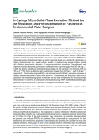 In-Syringe micro solid-phase extraction method for the separation and preconcentration of parabens in environmental water samples