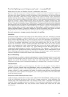 From start-up entrepreneur to entrepreneurial leader – a conceptual model