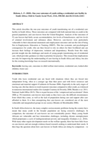 One-year outcomes of youth exiting a residential care facility in South Africa