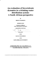 An evaluation of invertebrate dynamics in a drinking water distribution system: a South African perspective