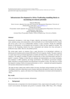 Infrastructure development in Africa : eradicating stumbling blocks to maximizing investment potentials