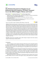 The relationship between regular use of ridesourcing and frequency of public transport use in the MENA Region (Tehran and Cairo)
