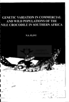 Genetic variation in commercial and wild populations of the Nile crocodile in Southern Africa