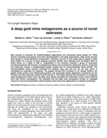 A deep gold mine metagenome as a source of novel esterases.