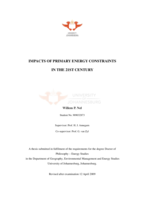 Impacts of primary energy constraints in the 21st century