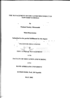 The management of educator misconduct in township schools