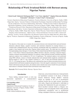 Relationship of work irrational beliefs with burnout among Nigerian nurses