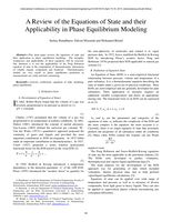 A review of the equations of state and their applicability in phase equilibrium modeling