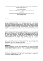 Moving from traditional project management to agile project management, a conceptual perspective