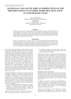 Australian and South African perspectives on the implementation of flexible work practices (FWP): an exploratory study.