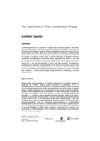 The nucleation of white Zimbabwean writing