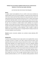 Validating trust and commitment as mediators between economic and non-economic satisfaction in Puerto Rican buyer-supplier relationships