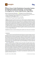 Electric power grids distribution generation system for optimal location and sizing — a case study investigation by various optimization algorithms