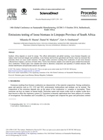 Emissions testing of loose biomass in Limpopo province of South Africa