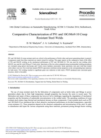 Comparative characterization of P91 and 10CrMo9-10 creep resistant steel welds