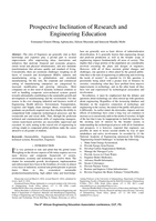 Prospective inclination of research and engineering education