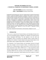 Surviving the business life cycle : a theoretical framework for independent financial advisers