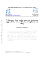 Performance of the missing transverse momentum triggers for the ATLAS detector during Run-2 data taking