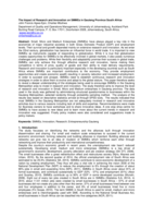 The impact of research and innovation on SMMEs in Gauteng Province South Africa