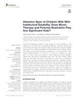 Attention span of children with mild intellectual disability : does music therapy and pictorial illustration play any significant role?