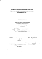 The immediate effects of cervical spine manipulative therapy and mobilization on local skin temperature, in mechanical neck pain