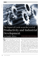 The Impact of Covid-19 on the Level of Productivity and Industrial Development in South Africa