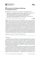 Risk factors for workplace bullying : a systematic review